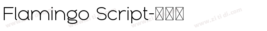 Flamingo Script字体转换
